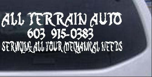 All Terrain Auto Servicing Mechanical Needs Special Orders car-window-decals-stickers