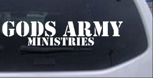 Gods Army Ministries Special Orders car-window-decals-stickers