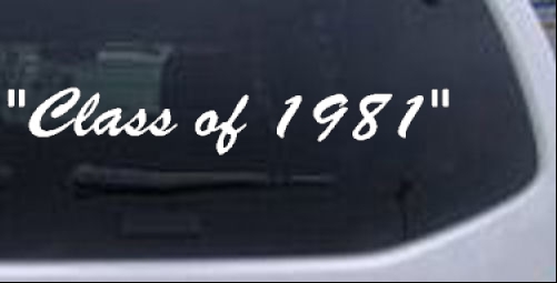 Class Of 1981 Brush Special Orders car-window-decals-stickers