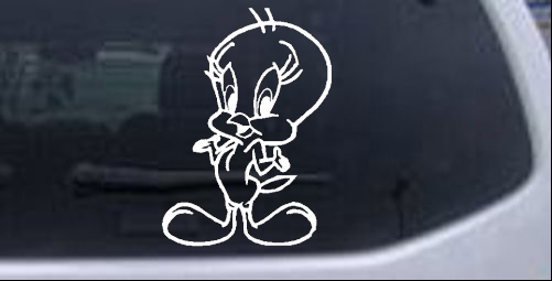 Tweety Bird  Cartoons car-window-decals-stickers