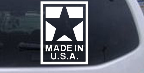 Made In the USA Patriotic car-window-decals-stickers