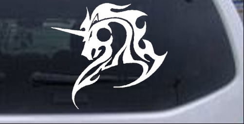 Tribal Unicorn Enchantments car-window-decals-stickers