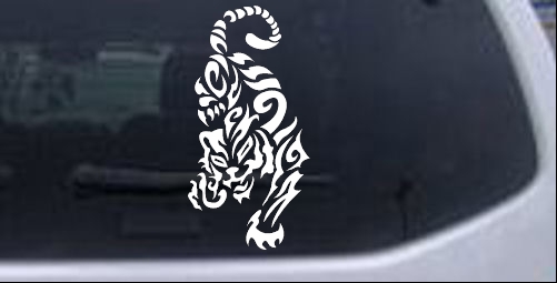 Tribal Cat Tribal car-window-decals-stickers