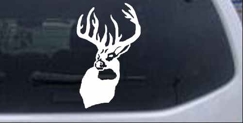 Buck Deer Hunting And Fishing car-window-decals-stickers