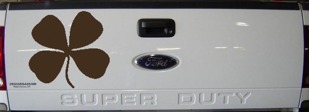 Four Leaf Clover Car or Truck Window Decal Sticker
