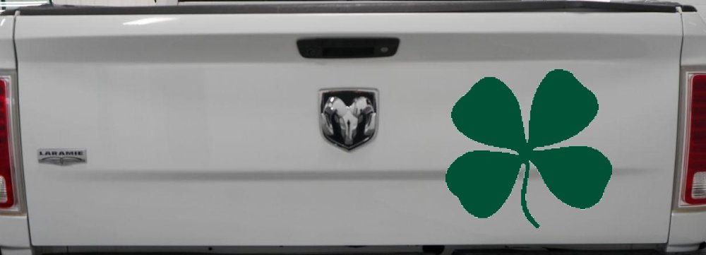 Four Leaf Clover Car or Truck Window Decal Sticker