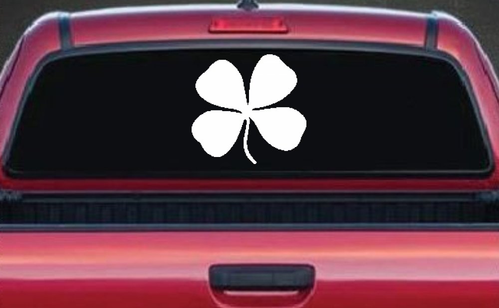 Four Leaf Clover Car or Truck Window Decal Sticker