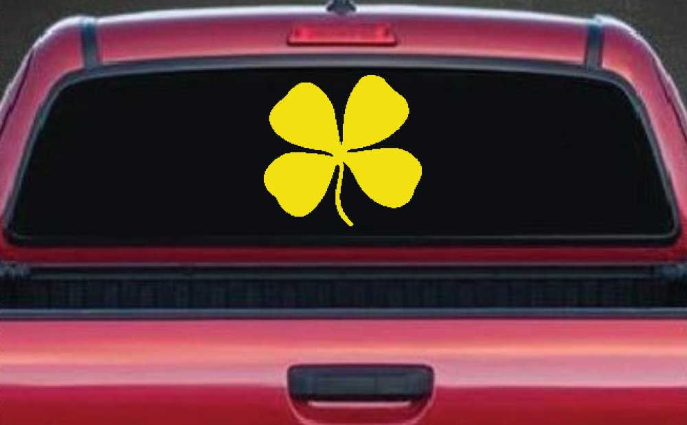 Four Leaf Clover Car or Truck Window Decal Sticker