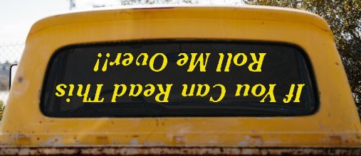 If You Can Read This Roll Me Over Off Road Car or Truck Window Decal Sticker (Yellow)