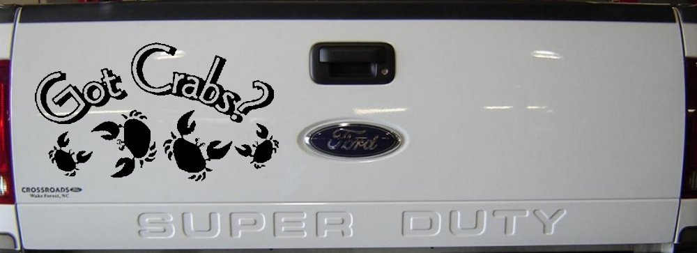 Got Crabs Car or Truck Window Decal Sticker