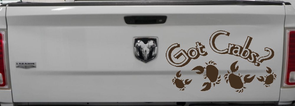 Got Crabs Car or Truck Window Decal Sticker