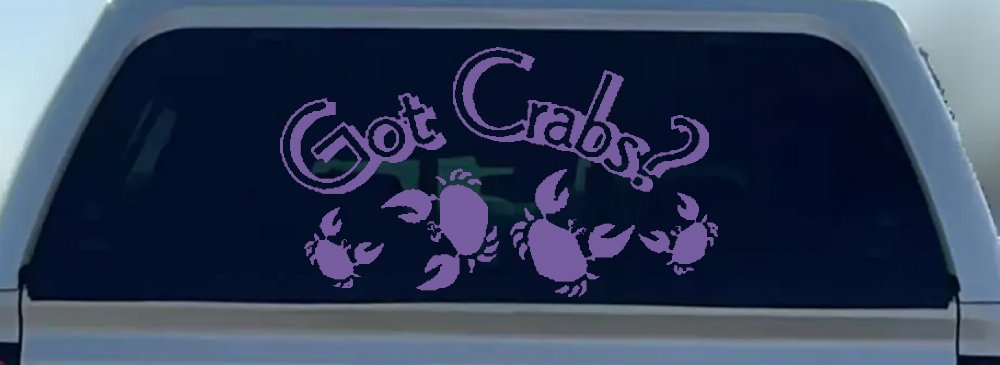 Got Crabs Car or Truck Window Decal Sticker