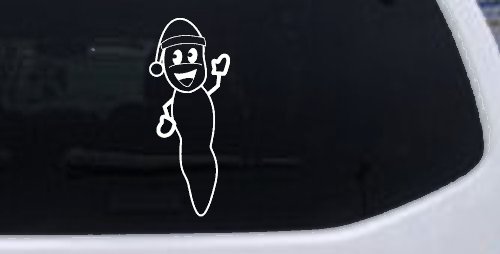Mr. Hanky Car or Truck Window Decal Sticker (White)