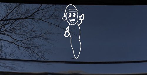 Mr. Hanky Car or Truck Window Decal Sticker (White)
