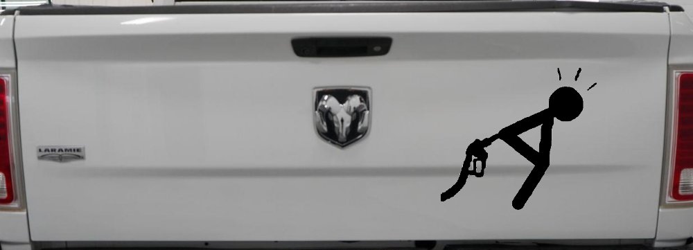 High Gas Prices Funny Car or Truck Window Decal Sticker
