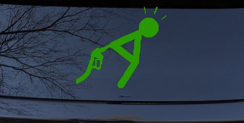 Funny High Gas Prices Car Truck Window Decal Sticker Humor (Lime)