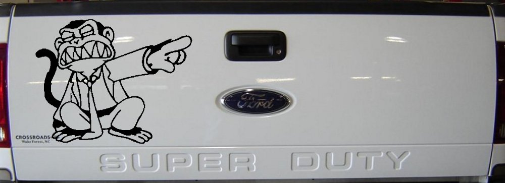 Evil Monkey Car or Truck Window Decal Sticker