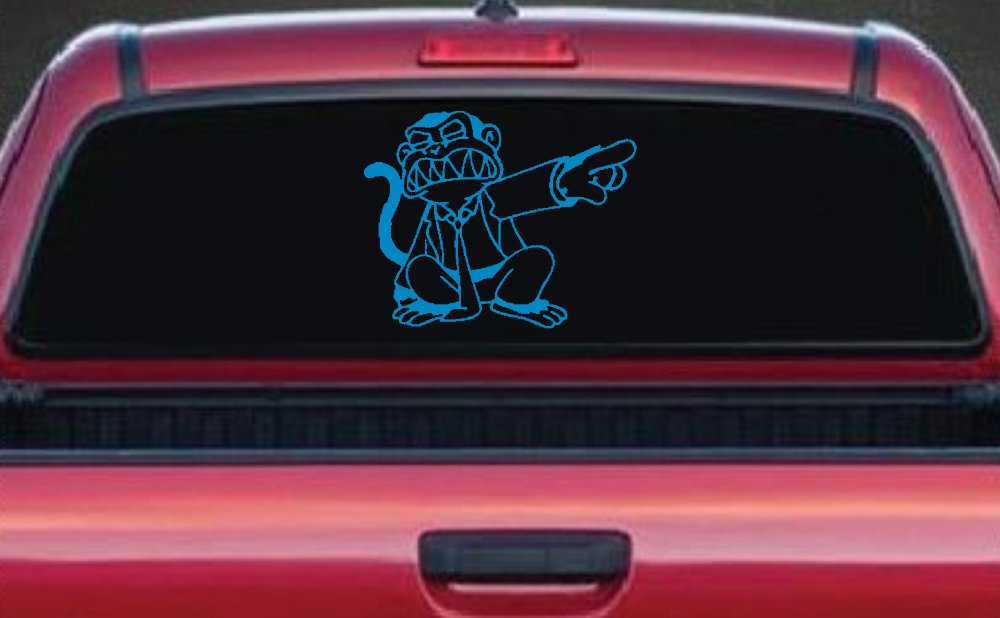 Evil Monkey Car or Truck Window Decal Sticker