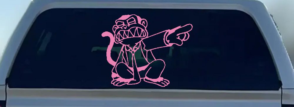 Evil Monkey Car or Truck Window Decal Sticker
