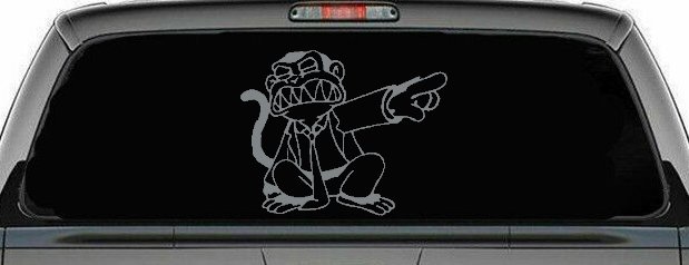 Evil Monkey Car or Truck Window Decal Sticker