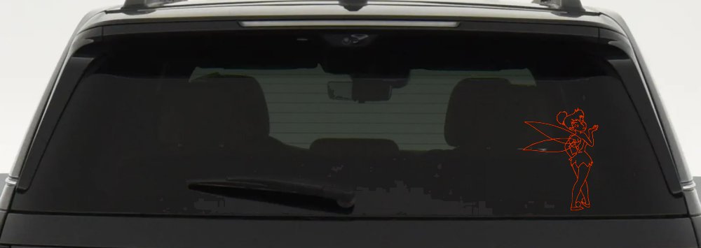 Tinkerbell Tinker Bell Blowing a Kiss Fairy Tale Cartoons Car or Truck Window Decal Sticker
