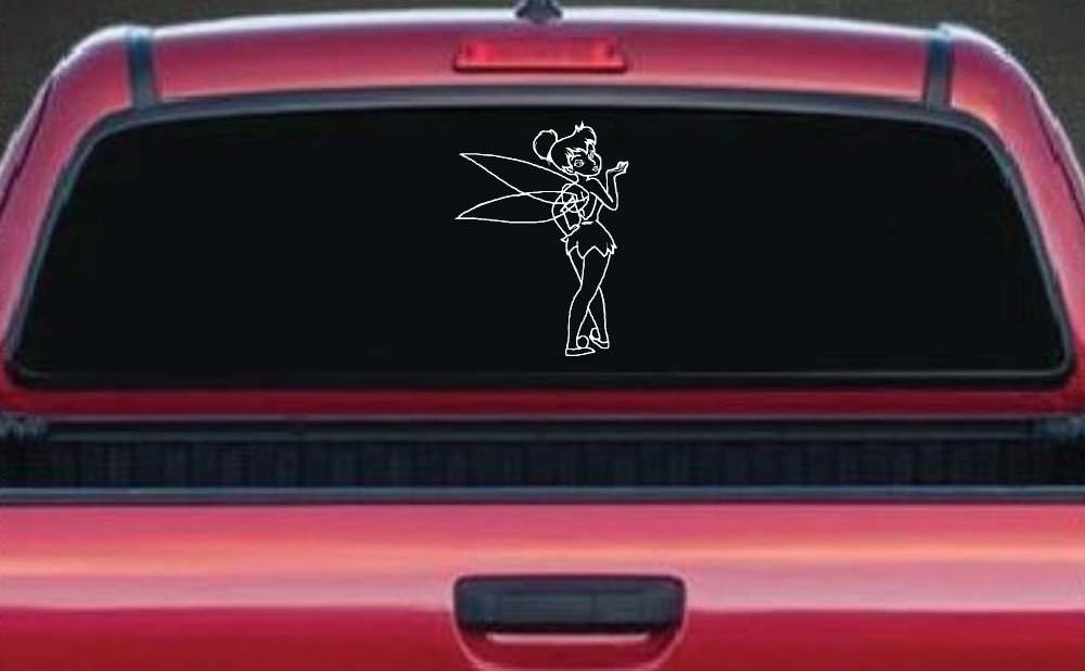 Tinkerbell Tinker Bell Blowing a Kiss Fairy Tale Cartoons Car or Truck Window Decal Sticker