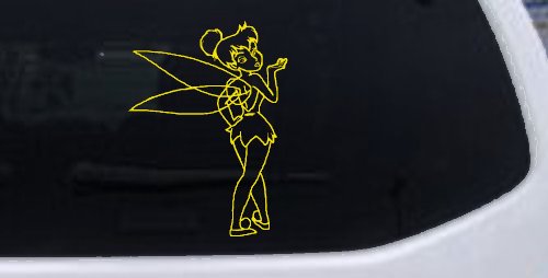 Tinkerbell Tinker Bell Blowing a Kiss Fairy Tale Cartoons Car or Truck Window Decal Sticker