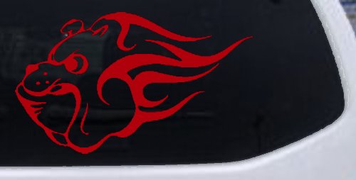 Tribal Bulldog Car or Truck Window Decal Sticker