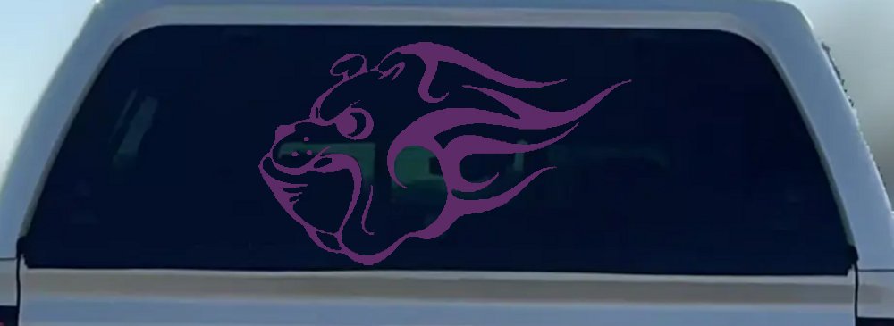 Tribal Bulldog Car or Truck Window Decal Sticker