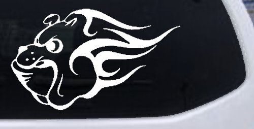 Tribal Bulldog Car or Truck Window Decal Sticker