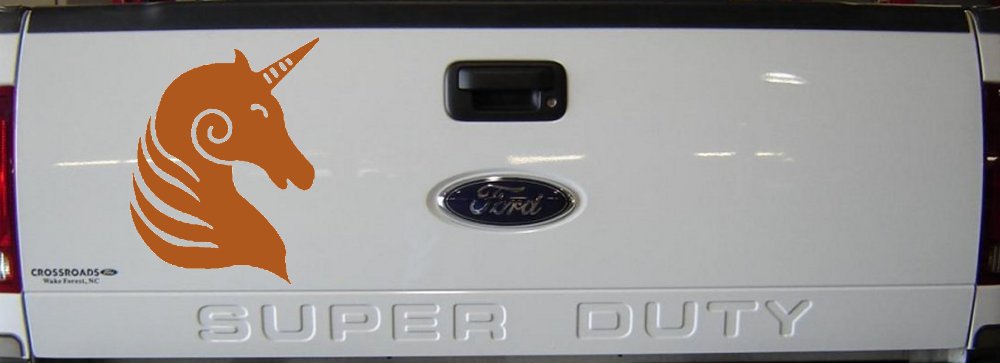 Unicorn Car Truck Window Decal Sticker - Magical Vinyl Art (Nut Brown)