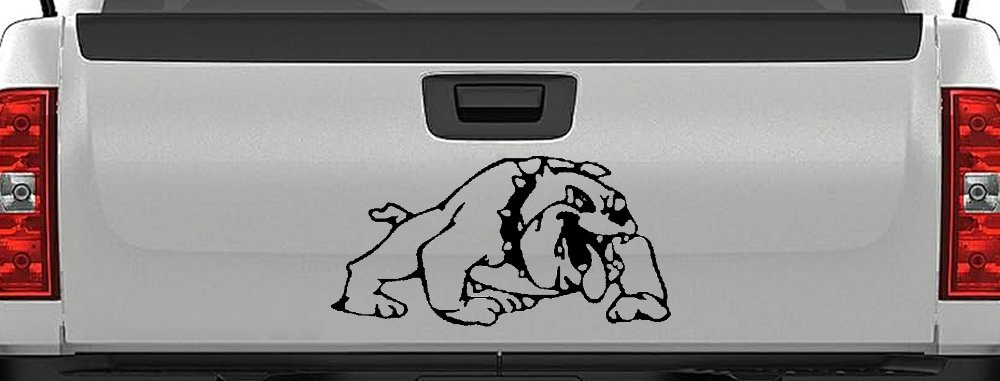 Bulldog Sports Car or Truck Window Decal Sticker (Black)