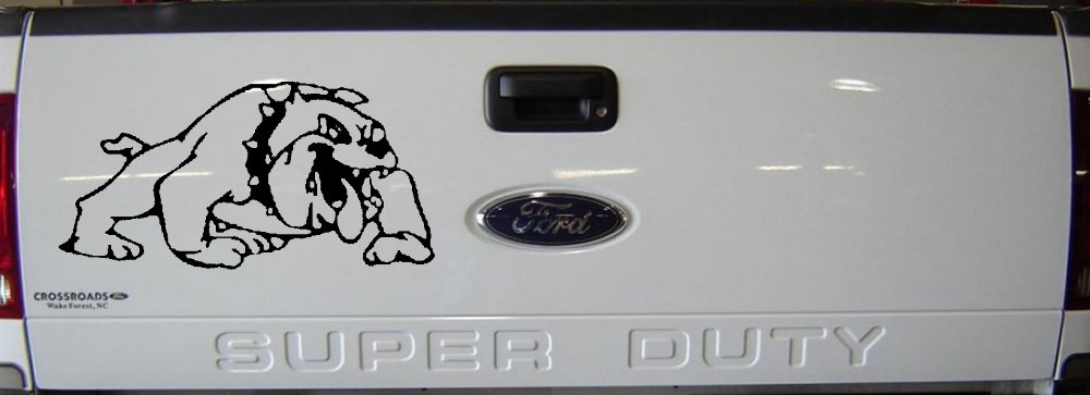 Bulldog Sports Car or Truck Window Decal Sticker