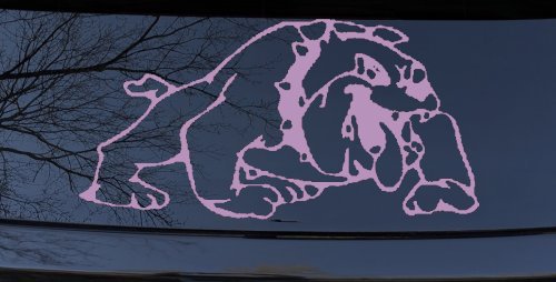 Bulldog Sports Car or Truck Window Decal Sticker (Lilac)