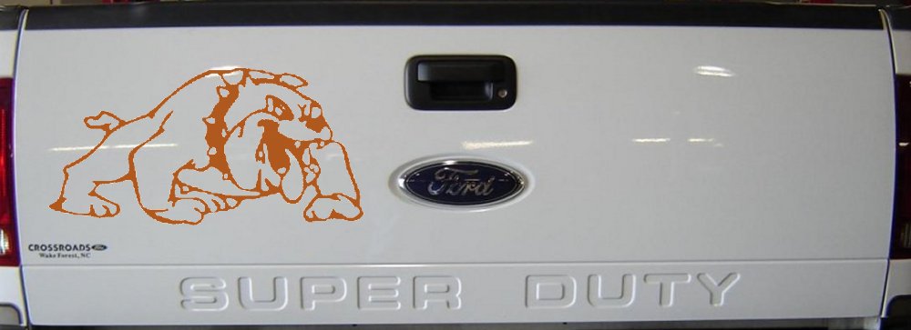 Bulldog Sports Car or Truck Window Decal Sticker