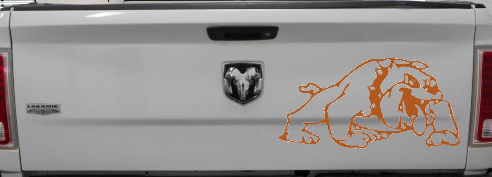 Bulldog Sports Car or Truck Window Decal Sticker