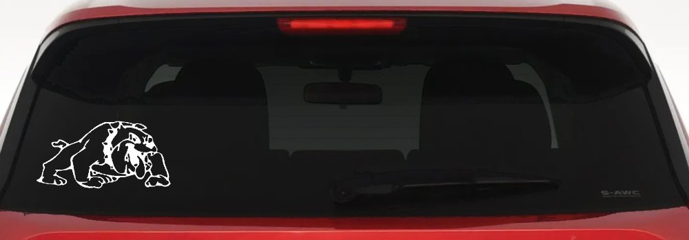 Bulldog Sports Car or Truck Window Decal Sticker