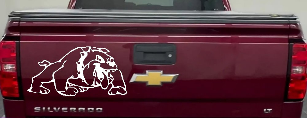 Bulldog Sports Car or Truck Window Decal Sticker