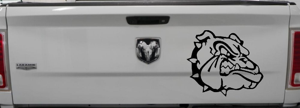 Bulldog Head Sports Car or Truck Window Decal Sticker