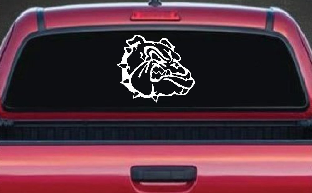 Bulldog Head Sports Car or Truck Window Decal Sticker