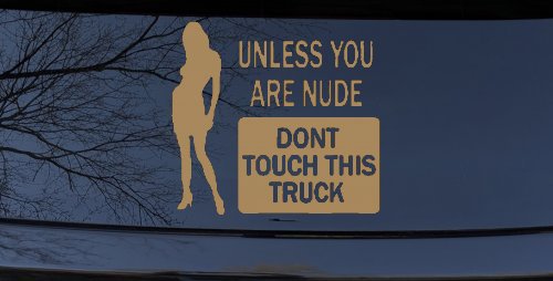 Unless You Are Don't Touch This Truck Funny Car or Truck Window Decal Sticker