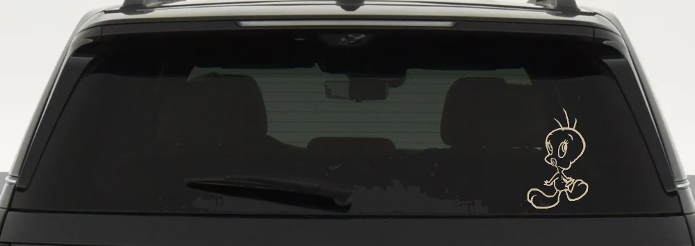 Tweety Bird Whistling Cartoons Car or Truck Window Decal Sticker