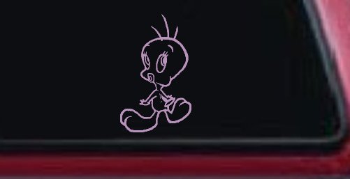 Tweety Bird Whistling Cartoons Car or Truck Window Decal Sticker (Lilac)