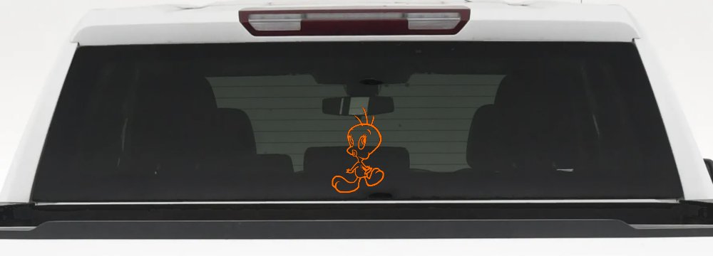 Tweety Bird Whistling Cartoons Car or Truck Window Decal Sticker