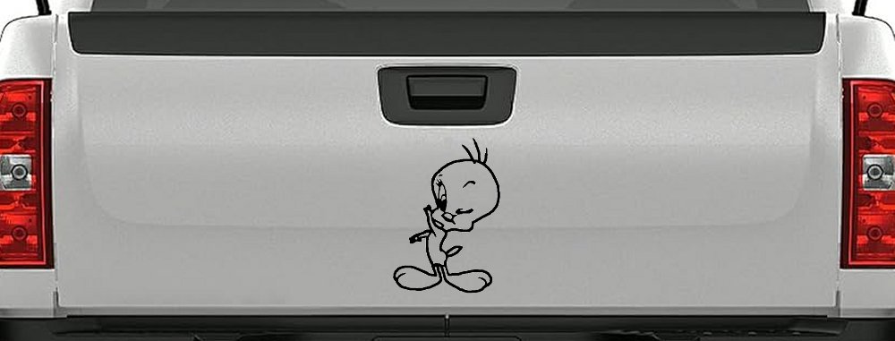 Tweety Bird Wink Cartoons Car or Truck Window Decal Sticker (Black)
