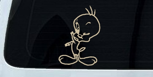Tweety Bird Wink Cartoons Car or Truck Window Decal Sticker