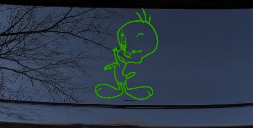 Tweety Bird Wink Cartoons Car or Truck Window Decal Sticker