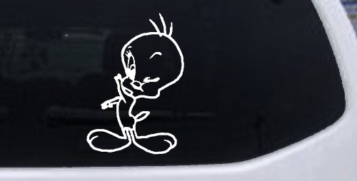 Tweety Bird Wink Cartoons Car or Truck Window Decal Sticker