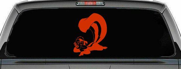 Pepe Le Pew Skunk Cartoons Car or Truck Window Decal Sticker
