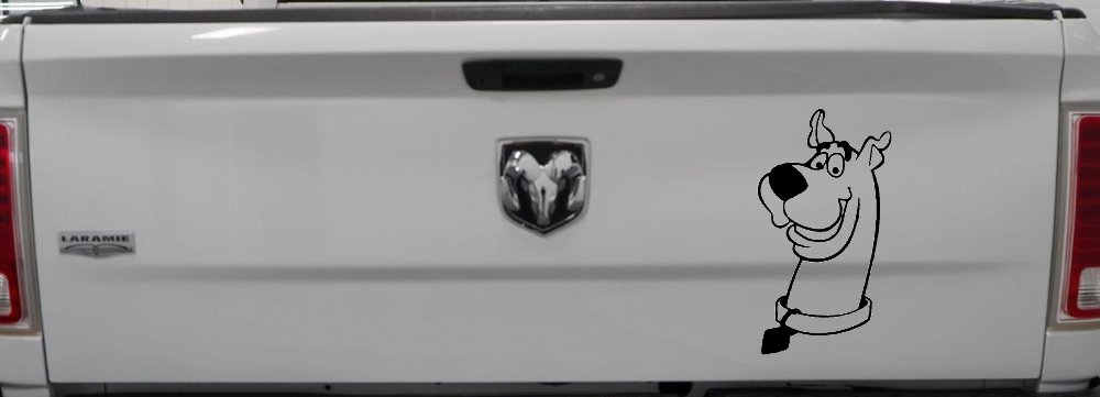 Scooby Doo Cartoons Car or Truck Window Decal Sticker (Matte Black)